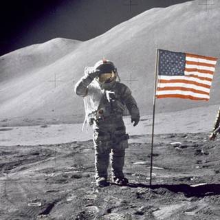 Astronaut moon wallpaper