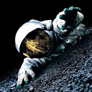 Astronaut moon wallpaper