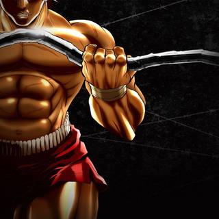 Muscular anime wallpaper