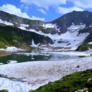 Spring snow wallpaper