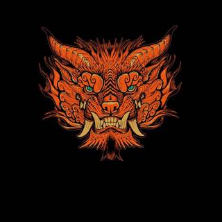 Chinese lion wallpaper