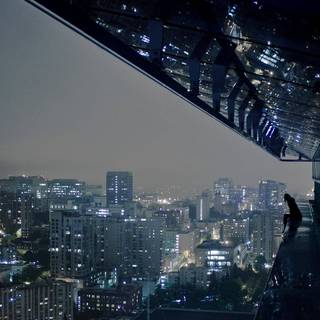 Night city view wallpaper