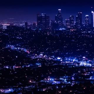 Night city view wallpaper