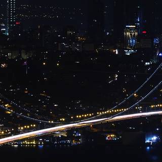 Night city view wallpaper