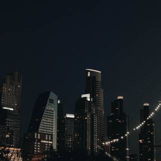 Night city view wallpaper