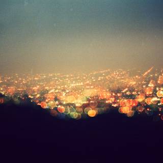 Night city view wallpaper