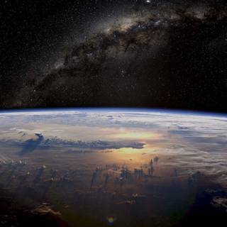 Space view wallpaper