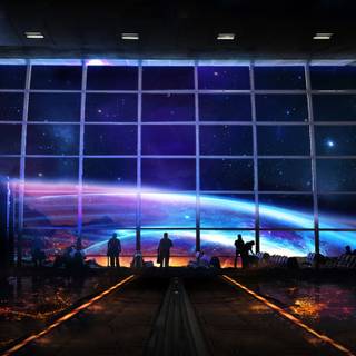 Space view wallpaper