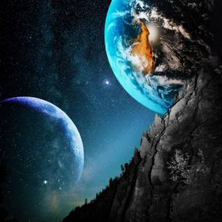 Space view wallpaper