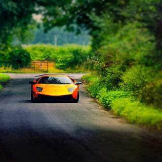 Cars on the road wallpaper