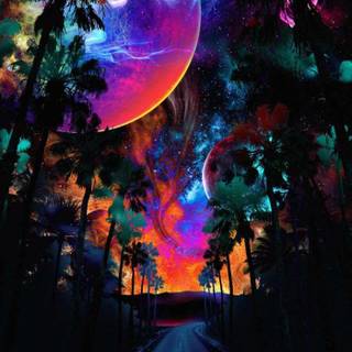 Space view wallpaper