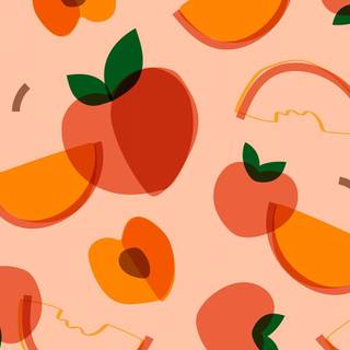 Peach laptop wallpaper