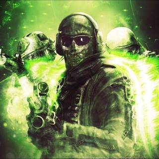 Call of Duty neon wallpaper