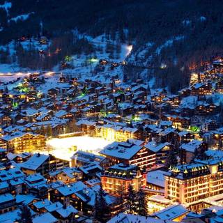 Switzerland night wallpaper