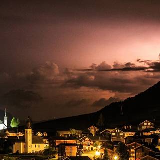 Switzerland night wallpaper