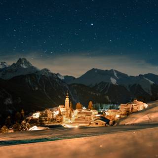 Switzerland night wallpaper