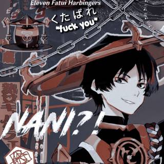 Wanderer Genshin iPhone wallpaper