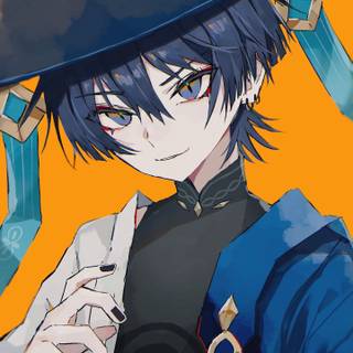 Wanderer Genshin iPhone wallpaper