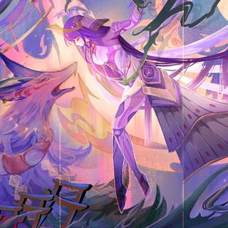 Wanderer Genshin iPhone wallpaper