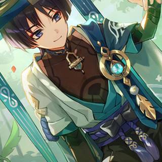 Wanderer Genshin iPhone wallpaper