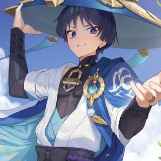 Wanderer Genshin Impact wallpaper