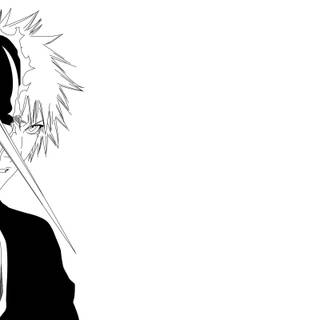 White anime desktop wallpaper