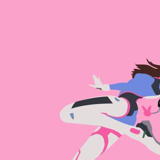 D.Va desktop minimalist wallpaper
