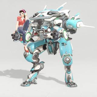 D.Va desktop minimalist wallpaper