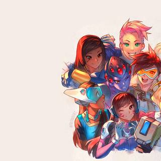 D.Va desktop minimalist wallpaper