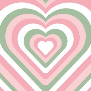 White and pink preppy heart wallpaper