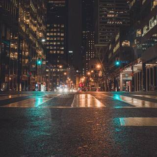 Aesthetic city lights wallpaper