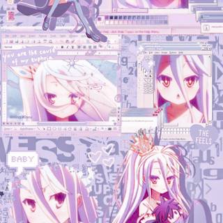 Cute gaming pink anime wallpaper