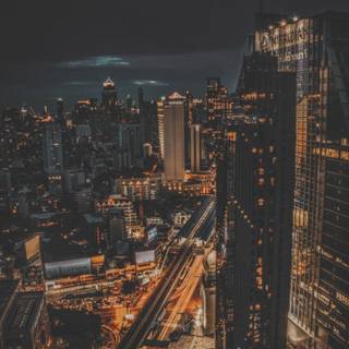 Aesthetic city lights wallpaper