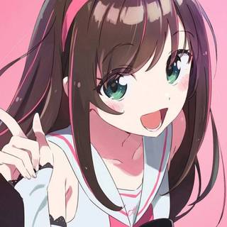 Cute gaming pink anime wallpaper