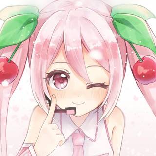 Cute gaming pink anime wallpaper