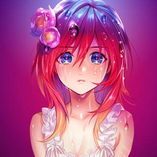 Cute gaming pink anime wallpaper