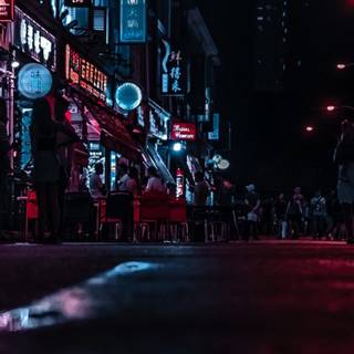 Aesthetic city lights wallpaper