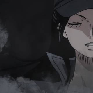 PS4 black and white anime wallpaper