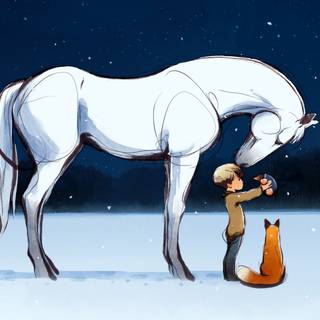 The Boy The Mole The Fox and The Horse wallpaper