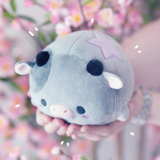 Floofyfluff Cow wallpaper