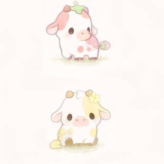 Floofyfluff Cow wallpaper