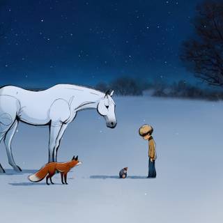 The Boy The Mole The Fox and The Horse wallpaper
