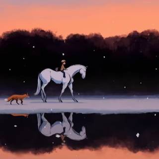 The Boy The Mole The Fox and The Horse wallpaper
