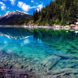 Lake scene wallpaper