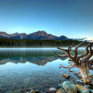 Lake scene wallpaper