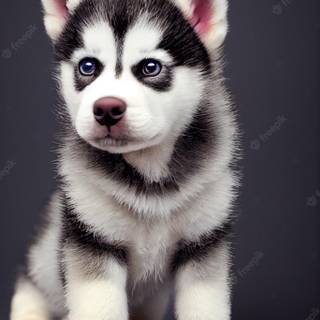 Cute baby Husky wallpaper