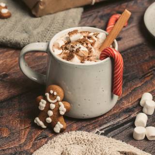 Hot cocoa winter wallpaper
