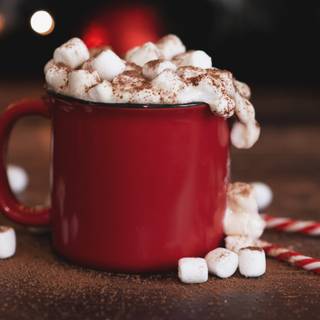 Hot cocoa winter wallpaper