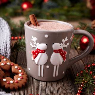 Hot cocoa winter wallpaper