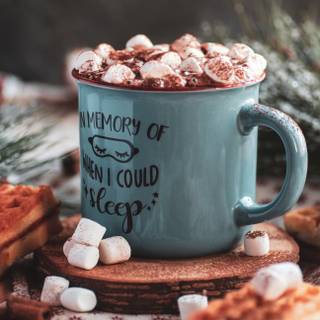 Hot cocoa winter wallpaper